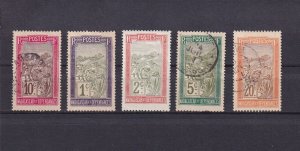 SA20g Madagascar 1908 Sedan Chair used stamps