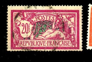 FRANCE #132 USED FVF SM CREASES Cat $39