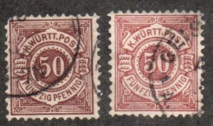 Wurttemberg 68-68a Used