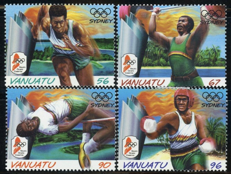 Vanuatu #768-771 Sydney Summer Olympics Postage Stamps 2000 Mint LH