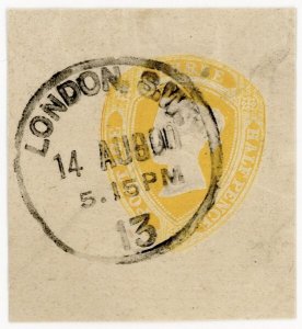 (I.B) QV Postal Stationery : Newspaper Wrapper 1½d