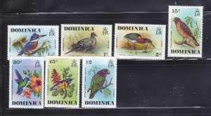 Dominica 485-491 Set MNH Birds (B)