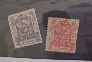 NORTH BORNEO STAMP REPRINTS #29B SINGLE,#42  MINT LIGHT HINGED