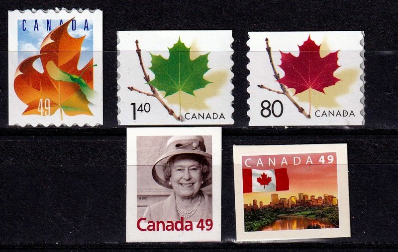 Canada 2003-  Def. Coils & Bklt ,MNH # 2008-2012