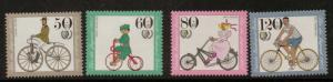 GERMANY SGB697/700 1982 YOUTH WELFARE BICYCLES MNH