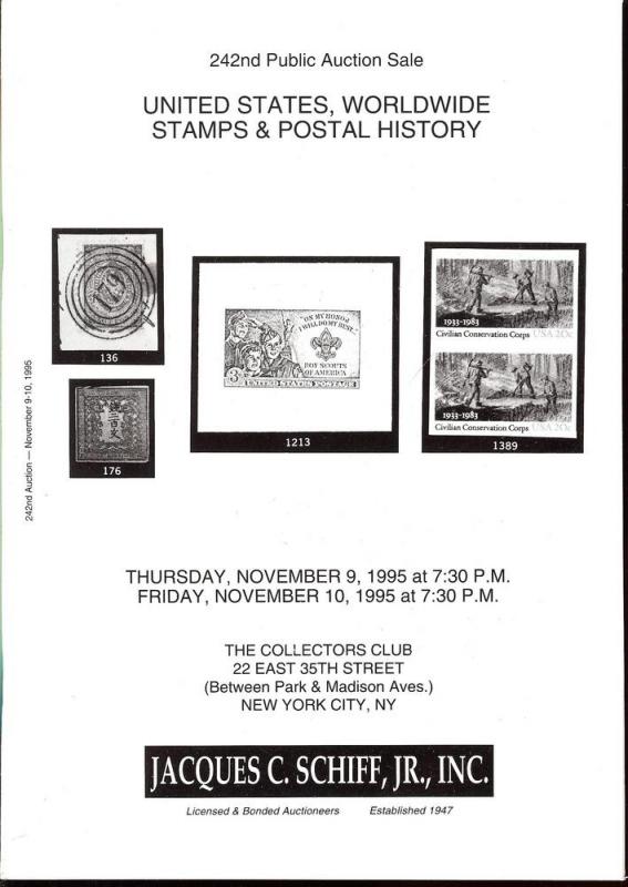 United States, Worldwide Stamps & Postal History, Schiff 242