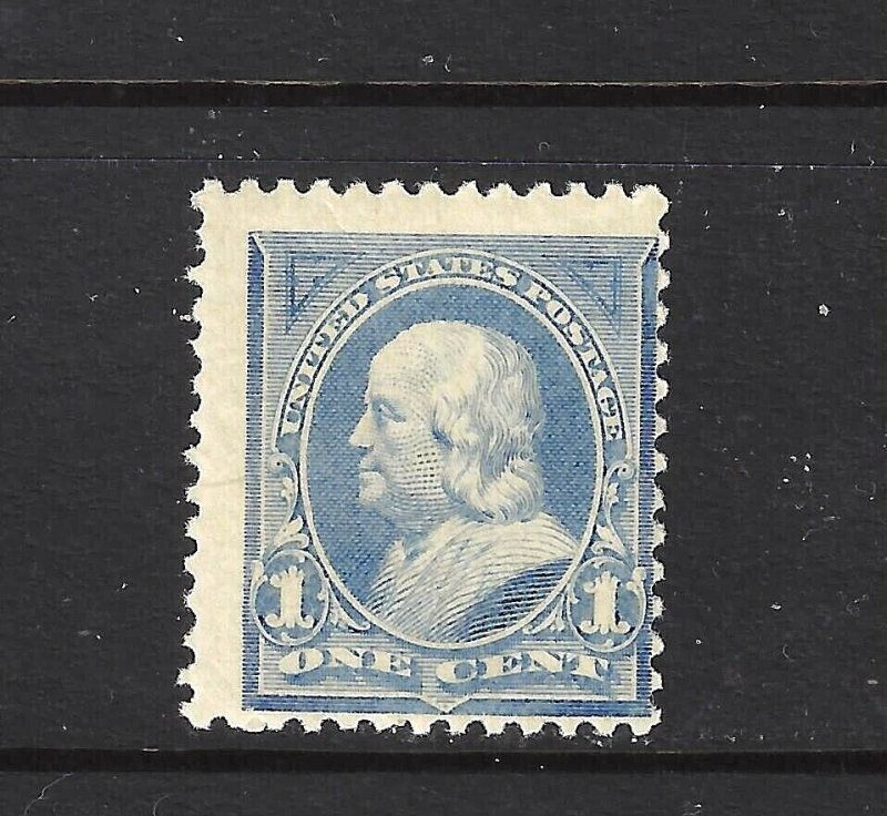 #247 US 1 CENT BLUE FRANKLIN-MINT-N/H-FINE-VF