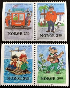 Norway 1984 - CARTOONS  - MNH pair set   # 850-853