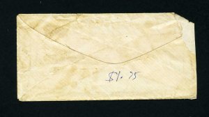 # 25 on cover from New York, NY to Jackson, Louisiana - 1850's