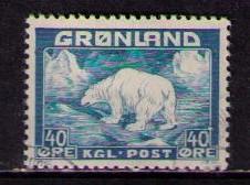 GREENLAND Sc# 8 USED FVF Polar Bear cc