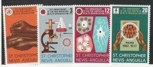 SST KITTS-NEVIS #342-5 MINT NEVER HINGED COMPLETE