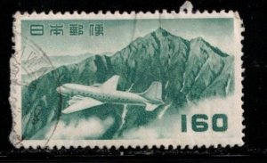 JAPAN Scott # C38 Used - Airplane Over Mountain - Creased