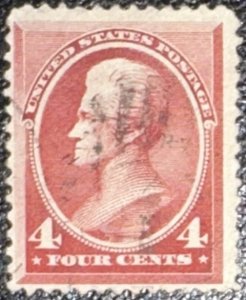 Scott #215 1888 4¢ Andrew Jackson used