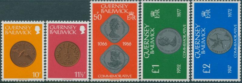 Guernsey 1979 SG187-195 Coins higher values MNH