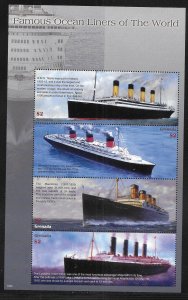 Grenada 3467 Ocean Liners m/s MNH