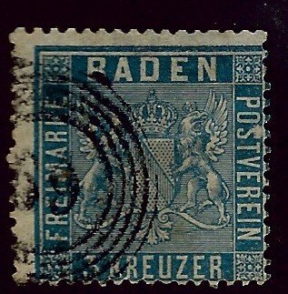 Baden SC#12 Used Fine SCV$16.00...Worth a Close Look!