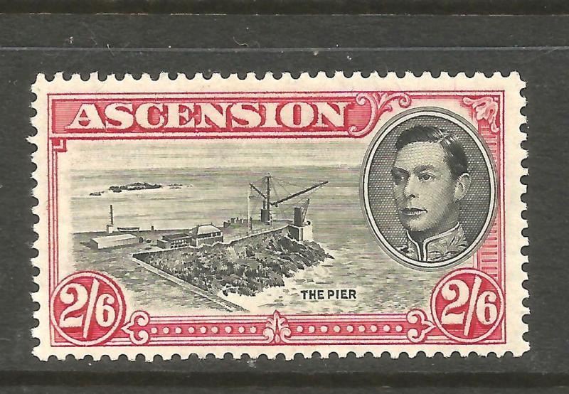 ASCENSION 1938  2/6   KGVI  PICTORIAL  MH P13 1/2    SG 45