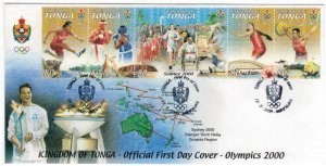 Tonga 2000 FDC Stamps Scott 1038 Sport Olympic Games