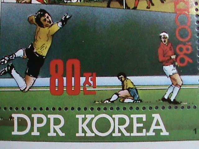 ​KOREA STAMP:1985-SC#2540-13TH WORLD SOCCER CHAMPIONSHIP-MEXICO'86-MNH   S/S