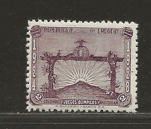 URUGUAY SC# 388  FVF/MOG