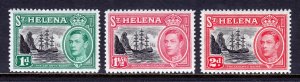 St. Helena - Scott #136-138 - MLH - SCV $4.05