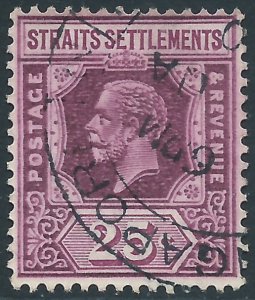 Straits Settlements, Sc #194, 25c Used