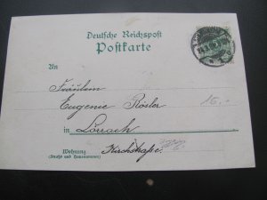 Germany  1894 MANNHEIM USED POSTCARD  (167)