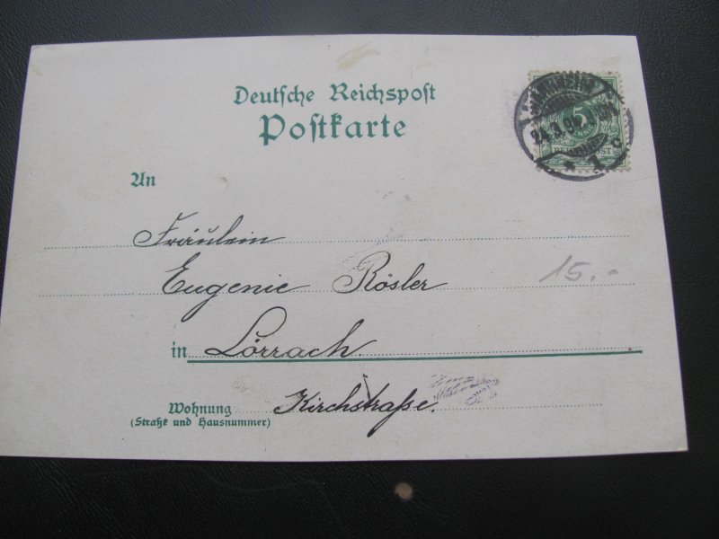 Germany  1894 MANNHEIM USED POSTCARD  (167)