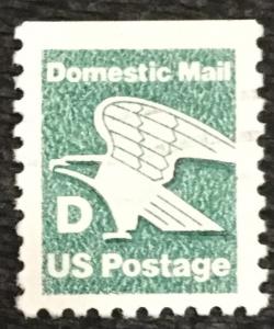 US #2113 Used Booklet Single “D” Eagle SCV $.20 L3