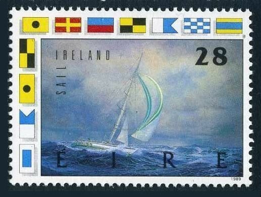 Ireland 754,MNH.Michel 689. World Yacht Race 1989-1990,Flags.