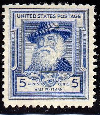 U.S. #867 Walt Whitman, Poet. MNH