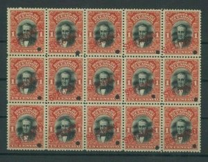 ECUADOR Stamps 1911 *SPECIMEN* 1c President Roca Block {15} Mint UM MNH MF96