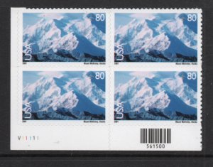 Scott  C137  MNH  unused  Plate Block of 4  Mt. McKinley