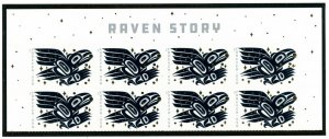 US  5620  Raven Story - Forever Header Block of 8 - MNH - 2021