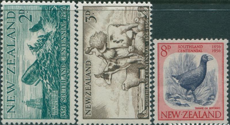 New Zealand 1956 SG752-754 Southland set MNH