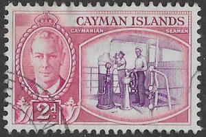 Cayman Is. # 126 KGVI Seamen  2d.   (1) VF Used