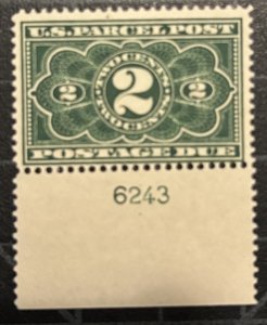 US Stamps - SC# JQ2 - MOG NH - Plate Single - Catalog Value - 160.00+
