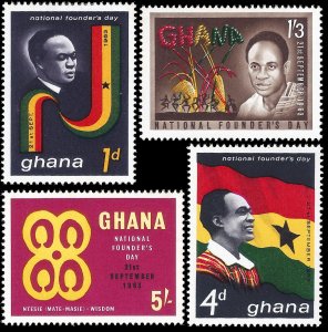 Ghana 1963 Sc 147-50 M lh