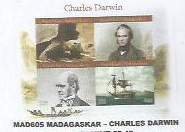 MADAGASCAR - 2022 - Charles Darwin - Perf 4v Sheet - M N H