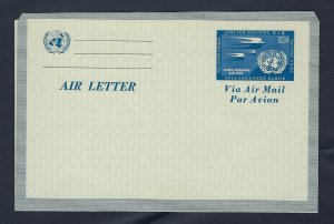 United Nations Scott UC1 Air Letter Sheet - First Issue