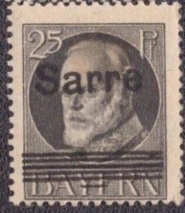 Saar - 28 MH some hinge bleedthrough