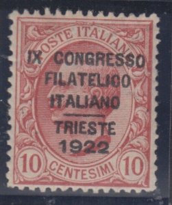 Italy Regno - Sassone n. 123 cv 5200$  SUPER CENTERED MNH**  Signed - see scan