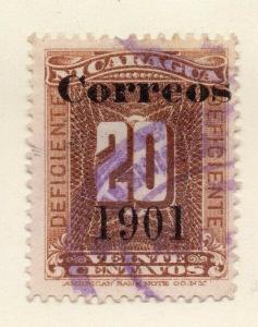 Nicaragua 1901-04 Early Issue Fine Used 20c. Optd 322995