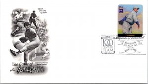 FDC 2000 SC #3408 Artcraft Cachet, Cy Young - Atlanta GA - Single - J2877