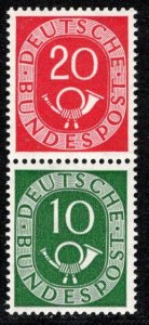 Germany Bund Scott # 677, 675, mint n, se-tenant, Mi # S9