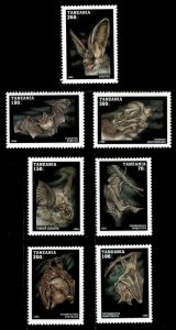 Tanzania 1995 - Types of Bats - Set of 7v - Scott 1396-402 - MNH