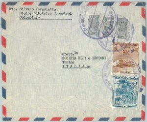 81571 - COLOMBIA - Postal History - Airmail COVER to ITALY  1956