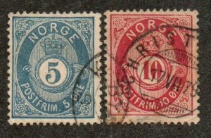 Norway 24d,  25b Used