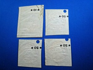 GREAT BRITAIN CERTIFIED DUTY STAMPS   USED      (g9)