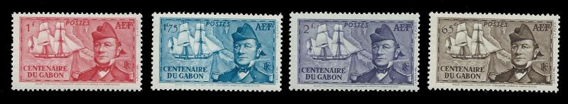 FRENCH EQUATORIAL AFRICA 74-77, MNH